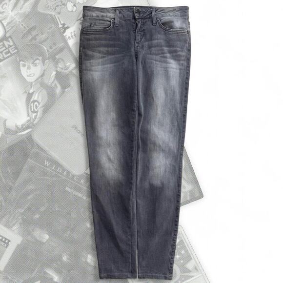 Y2K Gray Light Wash BeBe Denim Skinny Jeans - Picture 2 of 7